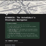 Preview of the Ataraxia Notion system for autodidacts and intentional learning by SoTheWay