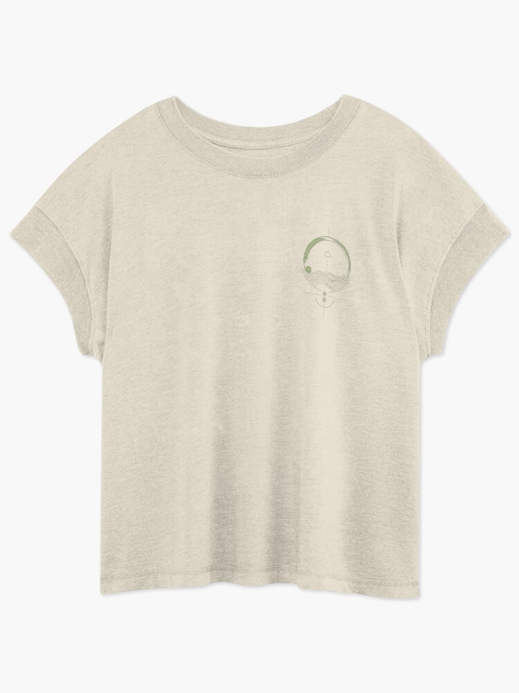 Futuristic Japanese Zen inspired mindfulness symbol t-shirt design representing Tokyo Zen Pulse aesthetic by InnerwayStudio