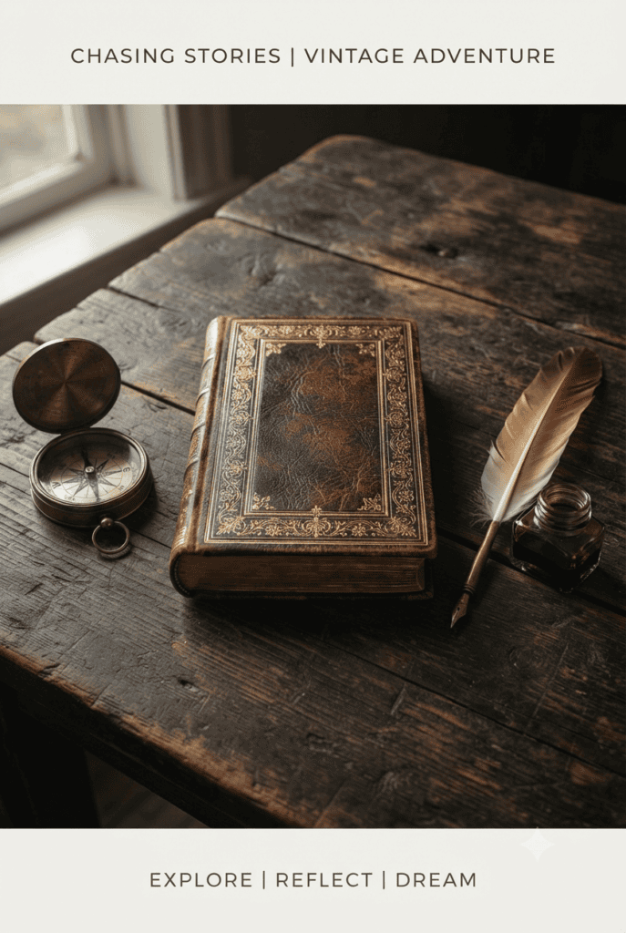 An antique book and an old compass as a symbol of inner discipline and a secret society of autodidacts on the SoTheWay website.