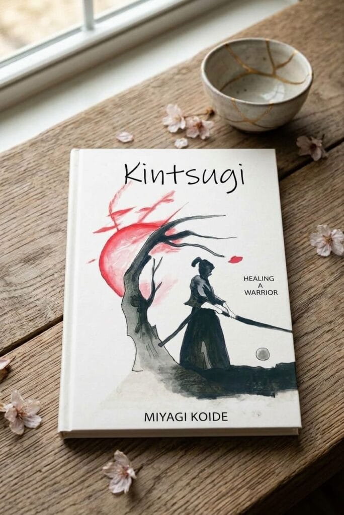 Kintsugi: Healing a Warrior book by Miyagi Koida - cover mockup